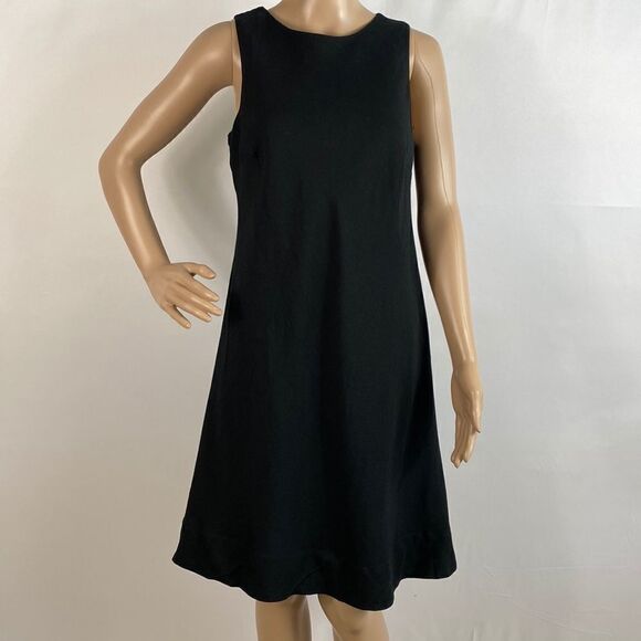 New York & Company black sleeveless A-line dress size 6 - Picture 1 of 7